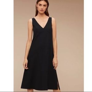 Aritzia Babaton Pacey Midi Dress NAVY BLUE